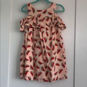 girls dress watermelon print